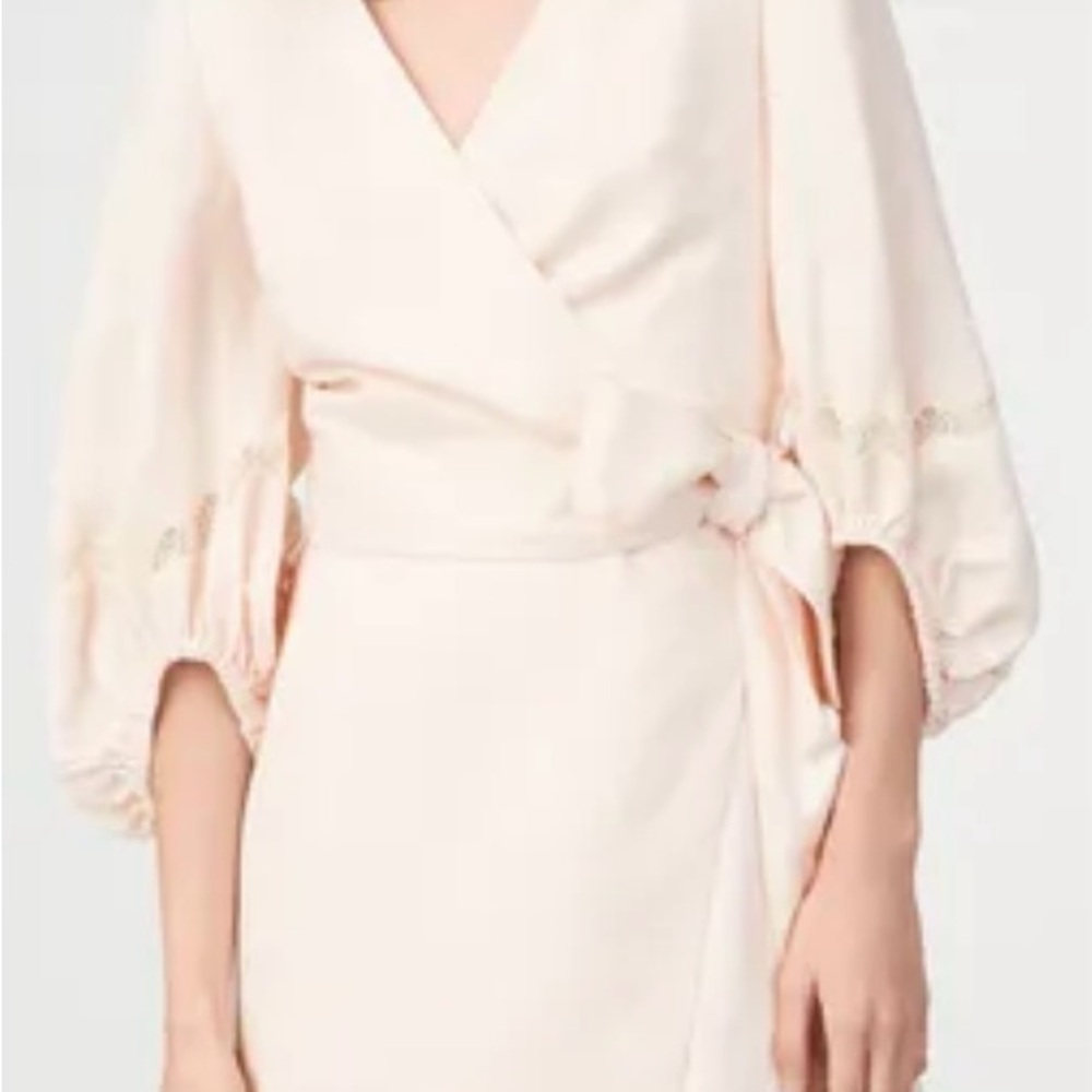 Club Monaco Soft Pink Wrap Dress
